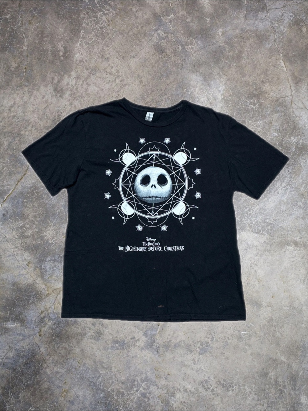 Disney The Nightmare Before Christmas Jack Skellington Black Mens L